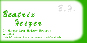 beatrix heizer business card